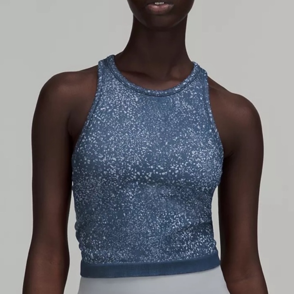 LULULEMON Ebb to Street Cropped Racerback Tank Top 6